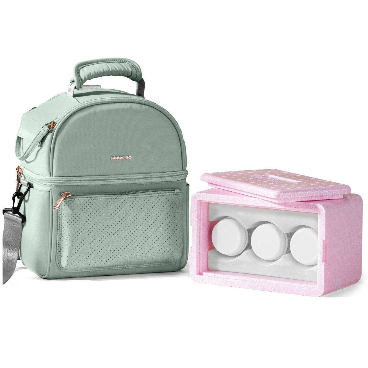 Breastmilk Cooler Bag with Detachable Insulation Box Set - 3ozs