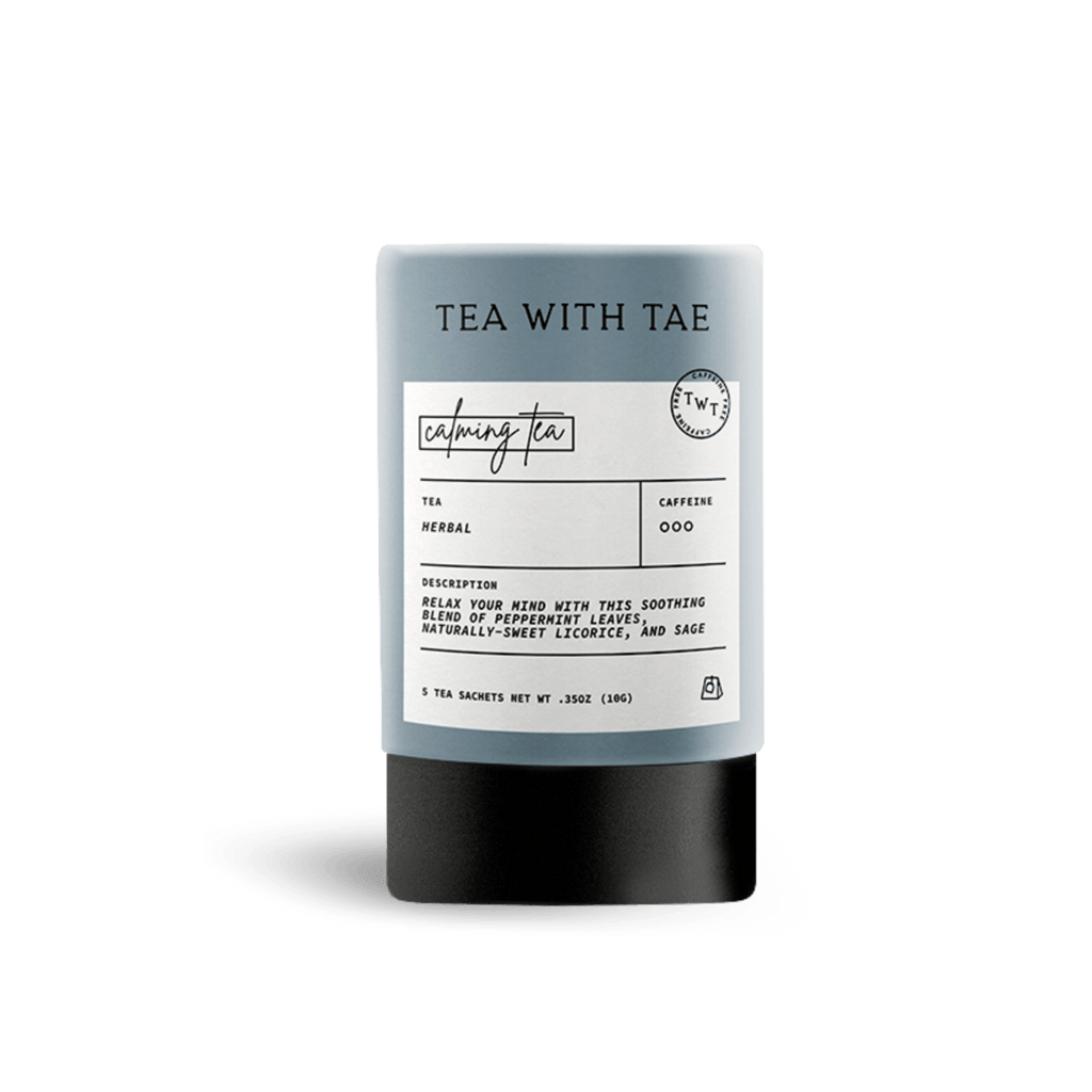 Calming Tea Mini Tube – Herbal Clarity Blend (5 Sachets) - travel size essentials