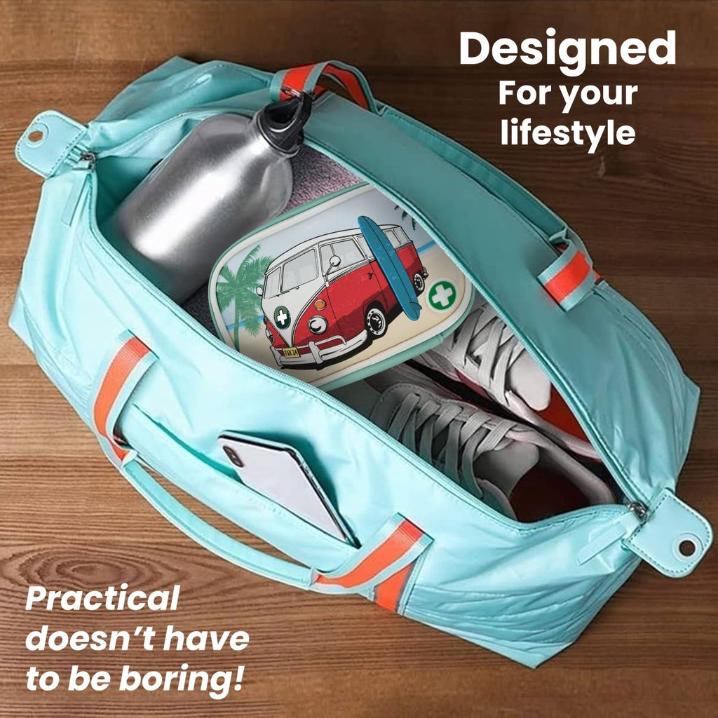 Campervan First Aid Kit – 60-Piece Emergency Set in a stylish bag.