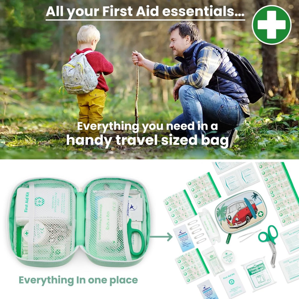 Campervan First Aid Kit – 60-Piece Emergency Set in travel bag