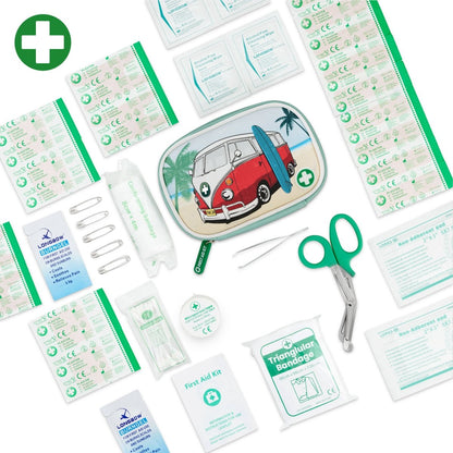 Campervan First Aid Kit – 60 - Piece Emergency Set for Travel, Camping & Hiking - 3oz Essentials