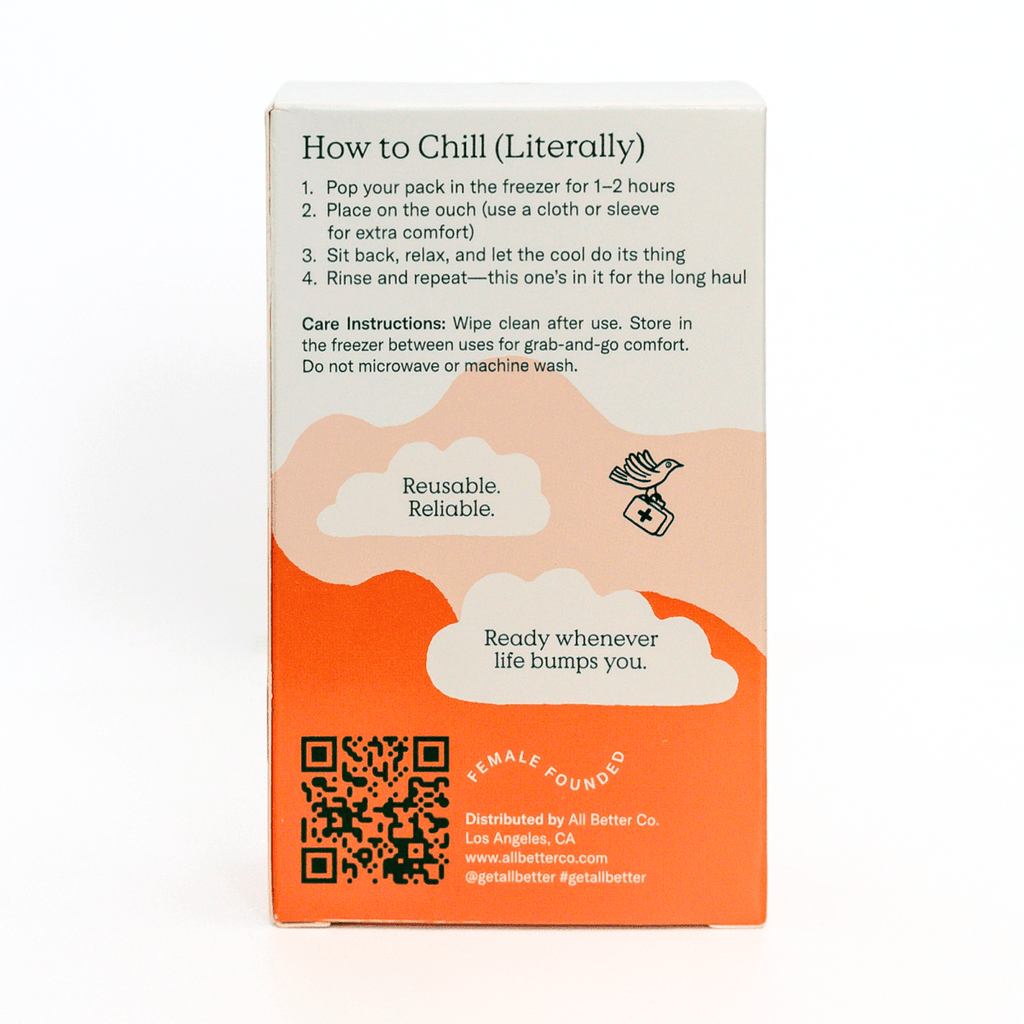 Chill Pack instructions for travel size essentials use.