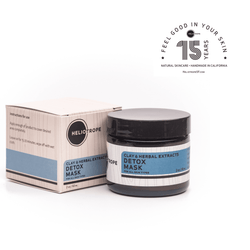 Heliotrope Clay & Herbal Extract Detox Mask jar with its box