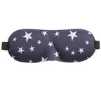 Sleep mask with star pattern on a white background