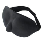 Black sleep mask on a white background