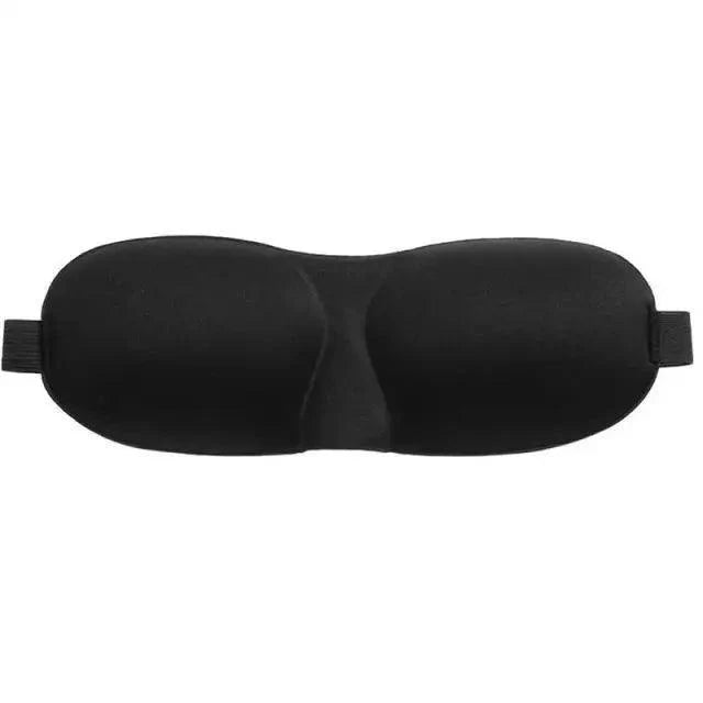 Black sleep mask on a white background
