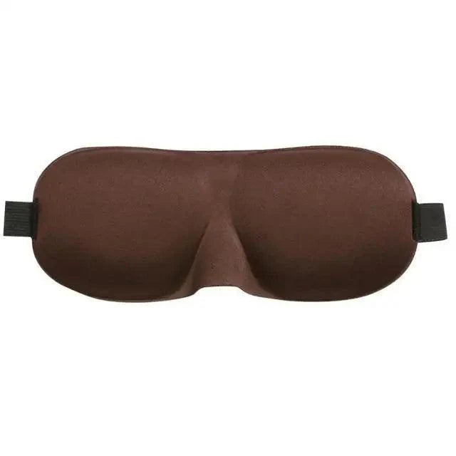 Brown sleep mask on a white background