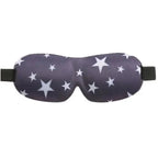 Sleep mask with star pattern on a white background