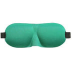 Green sleep mask on a white background