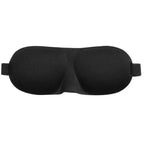 Black sleep mask on a white background