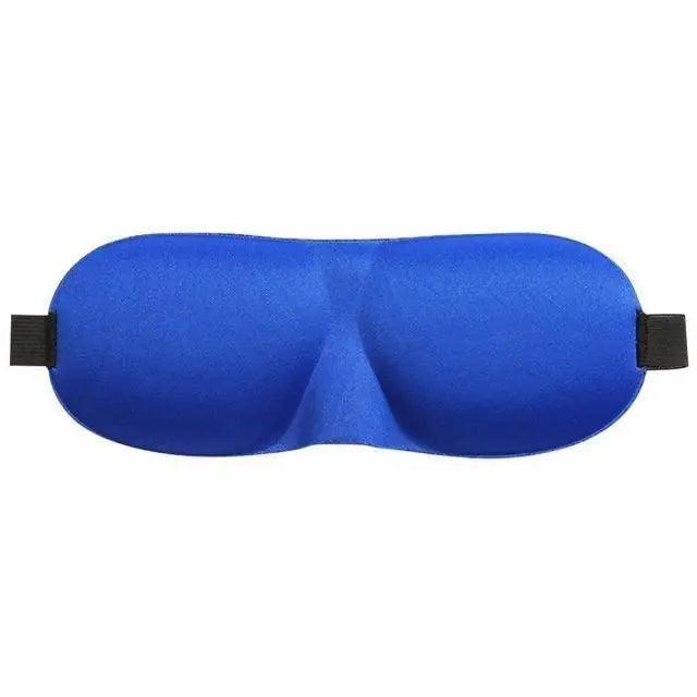 Blue sleep mask on a white background