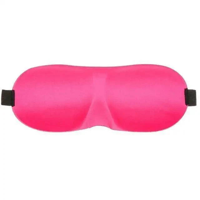 Pink sleep mask on a white background