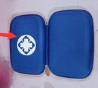 Compact Emergency First Aid Organizer in blue EVA material