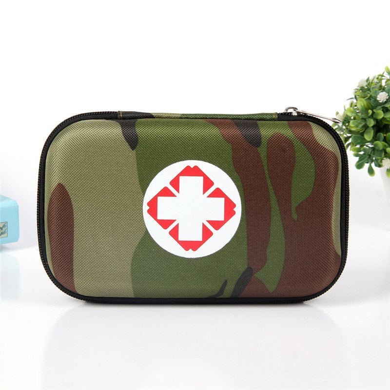 Compact Emergency First Aid Organizer in camo design