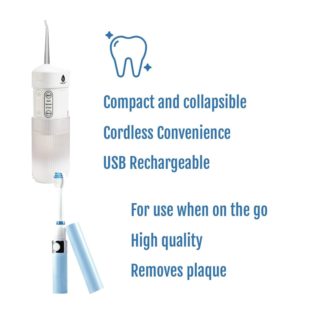 Compact Travel Oral Care Bundle with collapsible design
