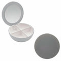 Compact Travel Pill Organizer with Mirror for travel size essentials