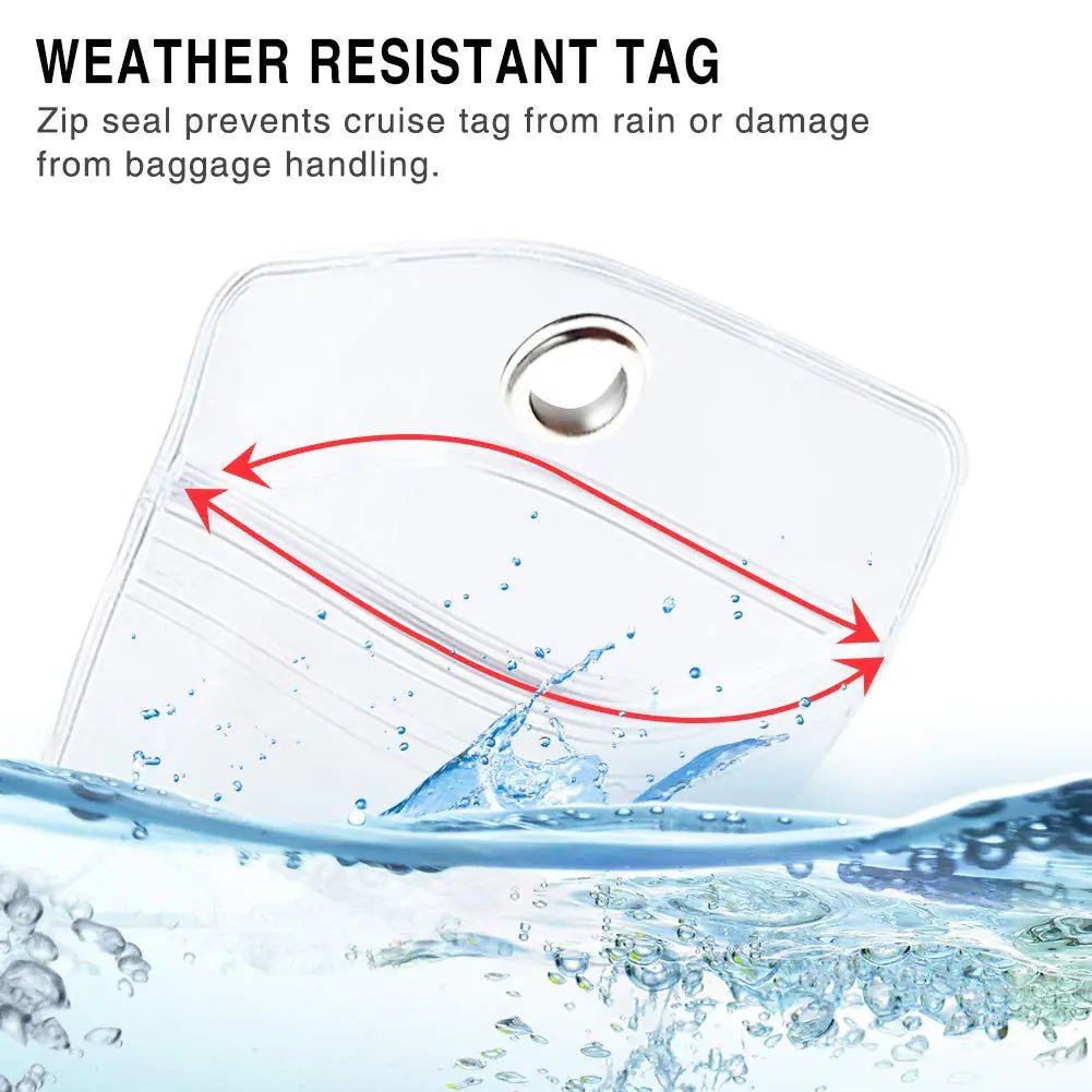 Cruise Luggage Tag Holders (12 - Pack) - 3ozs