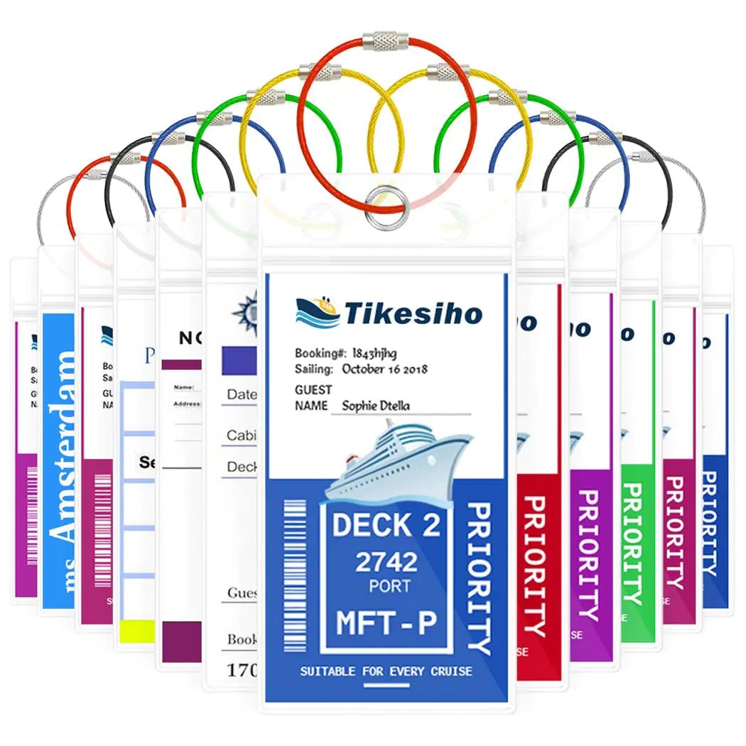 Cruise Luggage Tag Holders (12 - Pack) - 3ozs