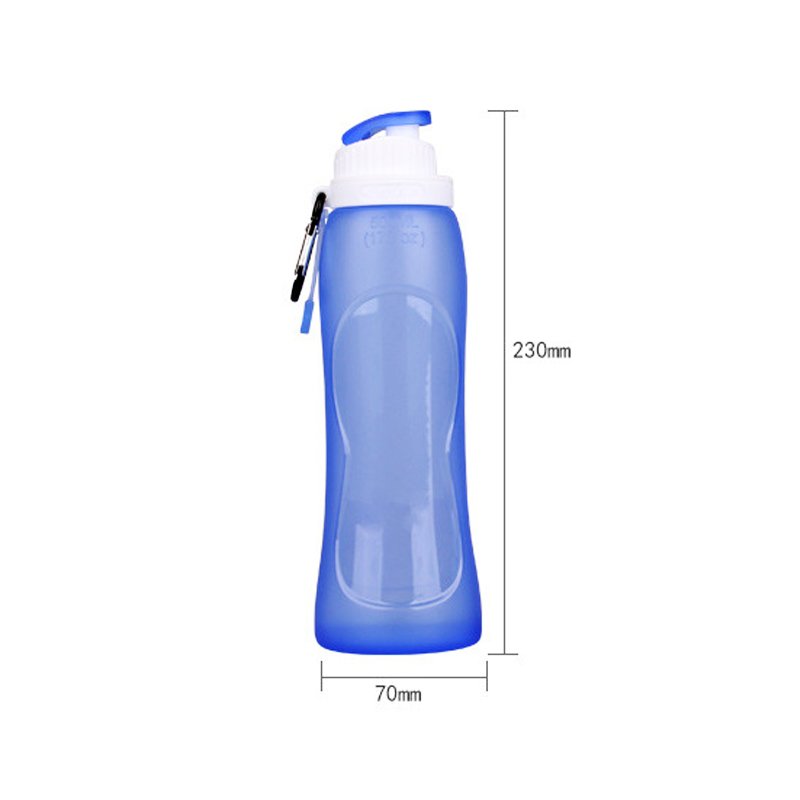 Collapsible Soft Water Bottle – 500ml BPA-Free Silicone
