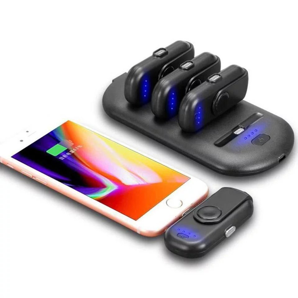 Finger-Size Magnetic Power Bank Set – Portable Charging Kit for iPhone, Android & Type C
