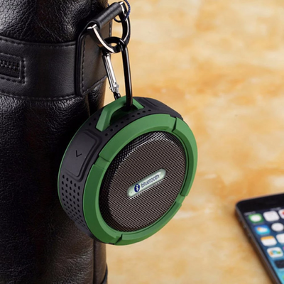 Mini Waterproof Bluetooth Speaker – Suction Cup & Hook