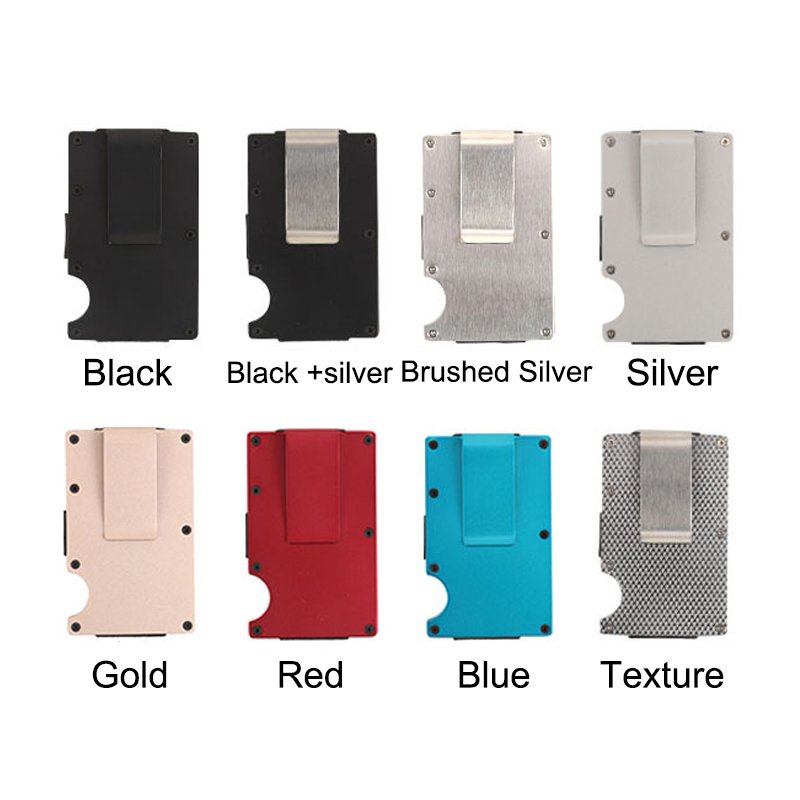 Aluminum RFID Card Holder + Money Clip