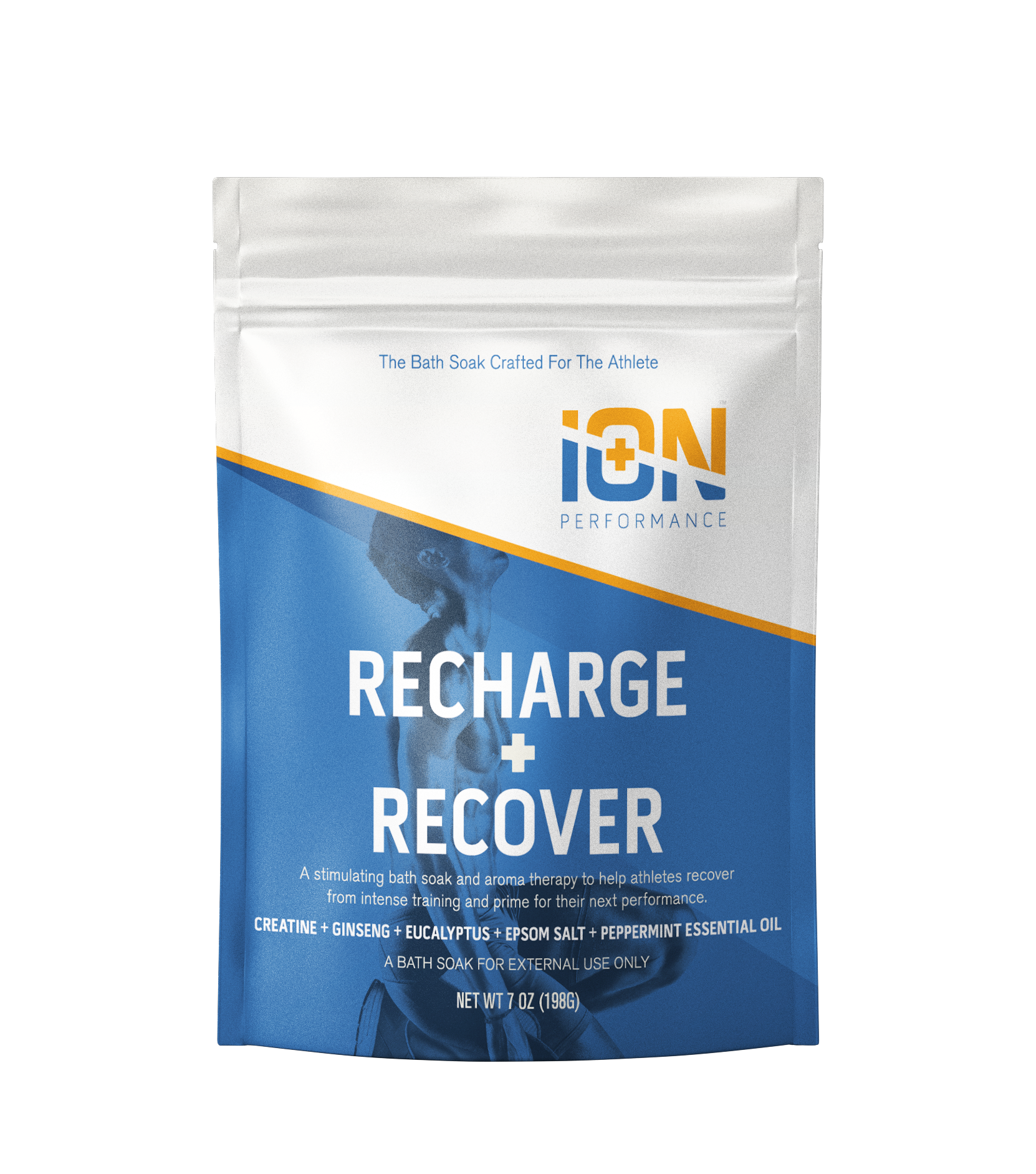 iON Athlete Muscle Recovery Soak (6 Travel Packs) in pouch