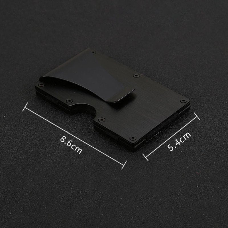 Aluminum RFID Card Holder + Money Clip