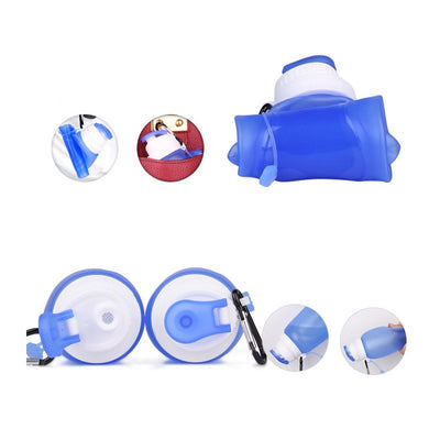 Collapsible Soft Water Bottle – 500ml BPA-Free Silicone