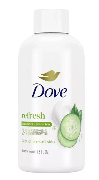 Dove Cucumber & Green Tea Body Wash (3oz) - 3ozs