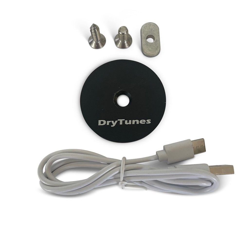 DryTunes Floating Adventure Speaker accessories and cable
