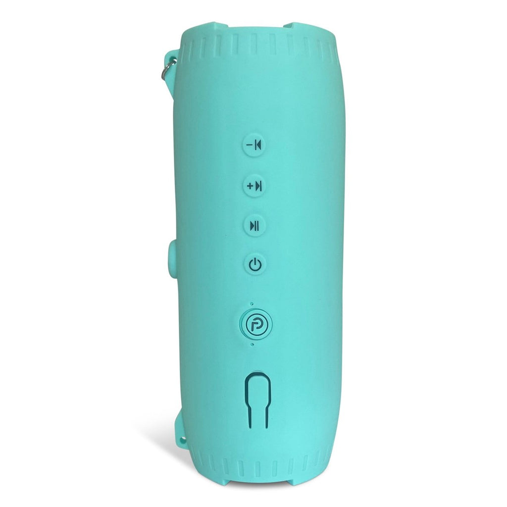 DryTunes Floating Adventure Speaker in teal color with buttons