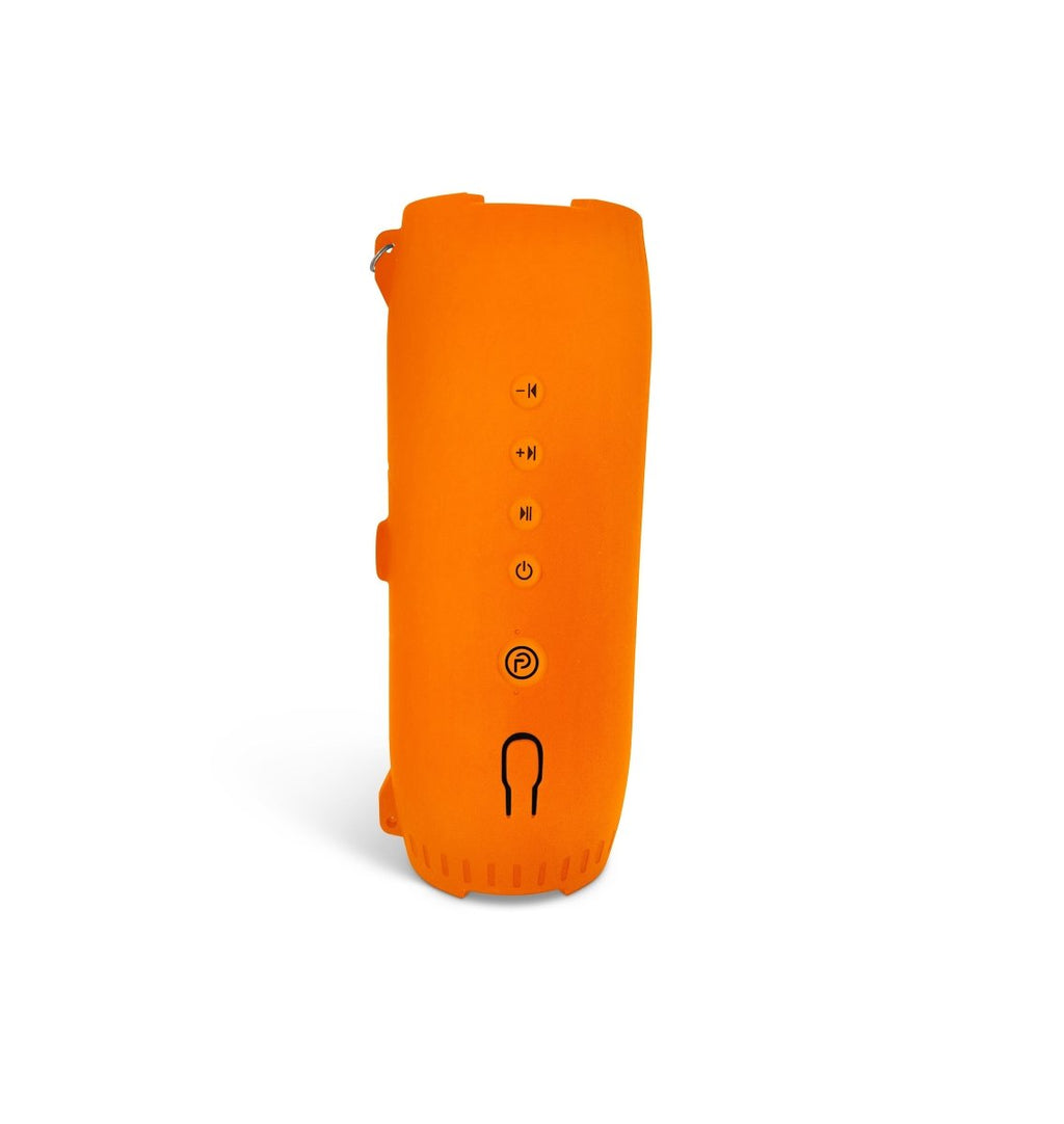 DryTunes Floating Adventure Speaker side view in orange