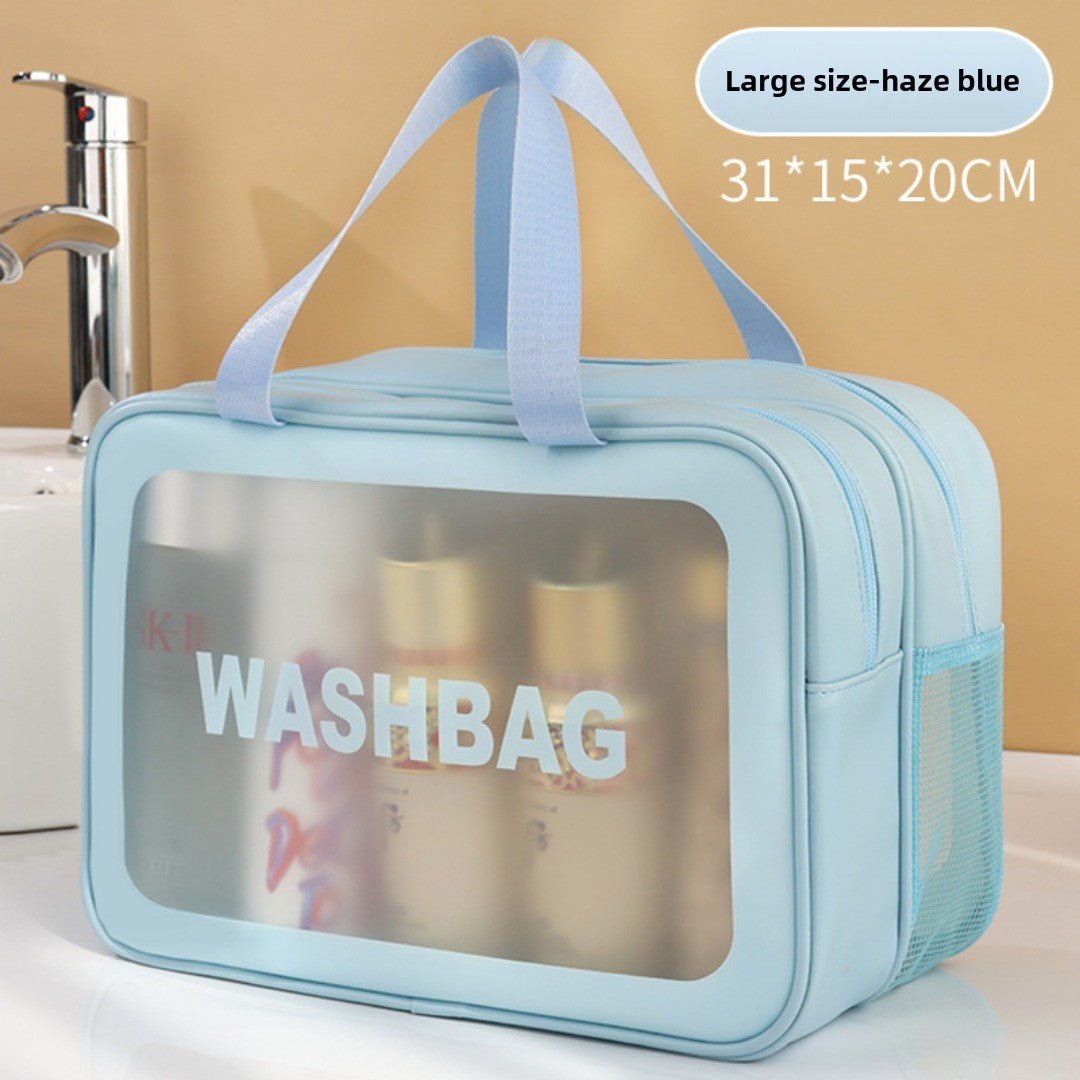 Dual-Layer Wet/Dry Beach & Toiletry Bag for travel size essentials