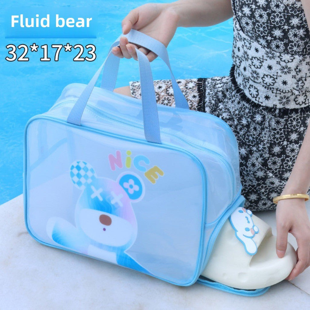 Dual-Layer Wet/Dry Beach & Toiletry Bag for travel size essentials