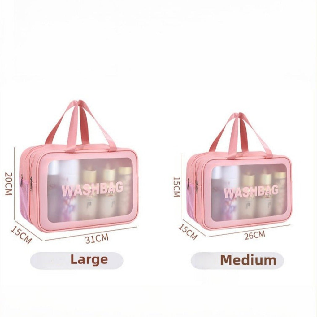 Dual-Layer Wet/Dry Beach & Toiletry Bag in large and medium sizes