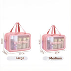 Dual-Layer Wet/Dry Beach & Toiletry Bag in large and medium sizes