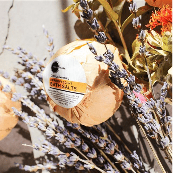 Effervescent Bath Fizzies – Jojoba & Silk Protein Soak (3.5 oz) on flowers