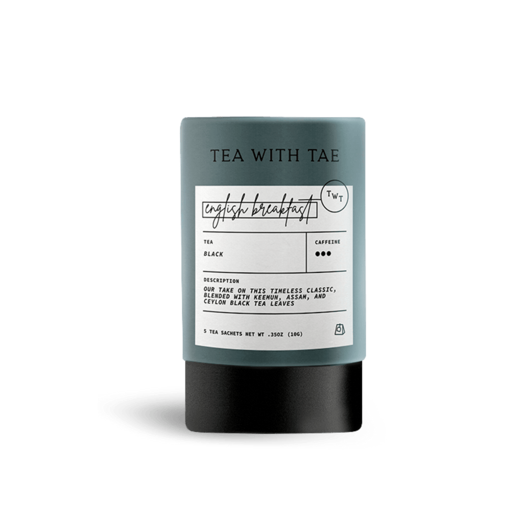 English Breakfast Mini Tea Tube – Robust Morning Black Tea (5 Sachets)