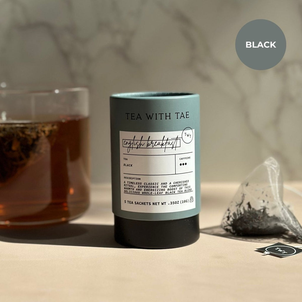 English Breakfast Mini Tea Tube – Robust Morning Black Tea (5 Sachets) travel size essentials
