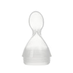 Ergonomic Silicone Baby Squeeze Bottle & Feeding Spoon - 3ozs