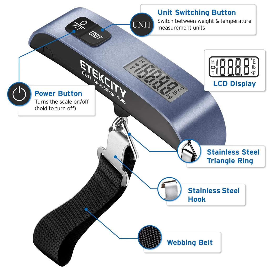 Etekcity Digital Luggage Scale - 3ozs