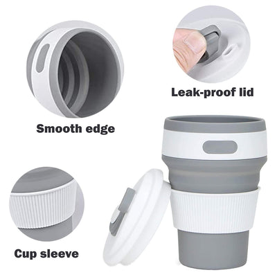 Silicone Collapsible Travel Cups – 2 Pack
