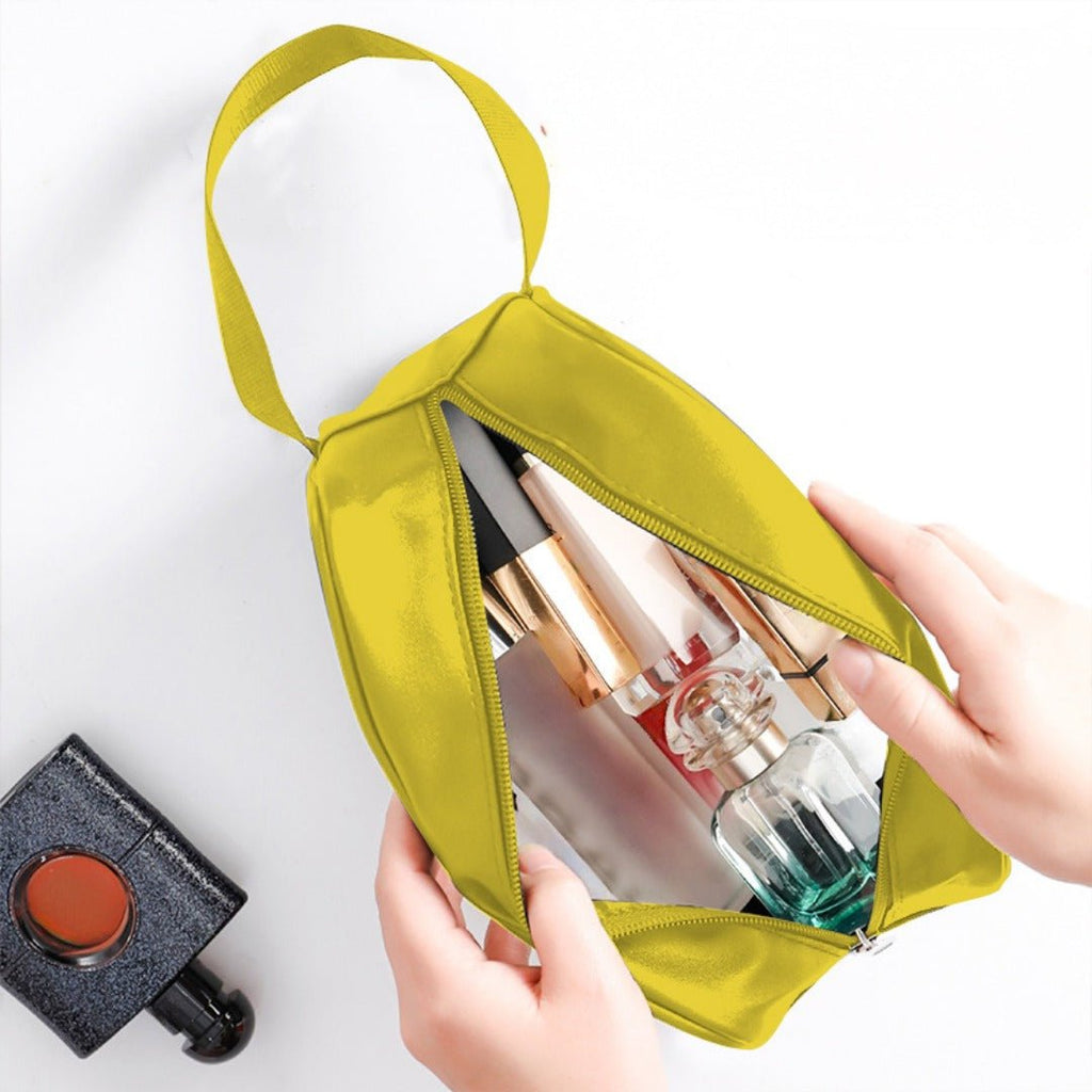 Frosted 3-Piece Toiletry & Makeup Set with travel size essentials