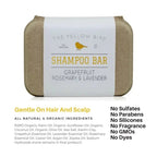 Grapefruit Rosemary Lavender Shampoo Bar for travel size essentials