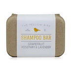 Grapefruit Rosemary Lavender Shampoo Bar in eco-friendly packaging for travel size essentials