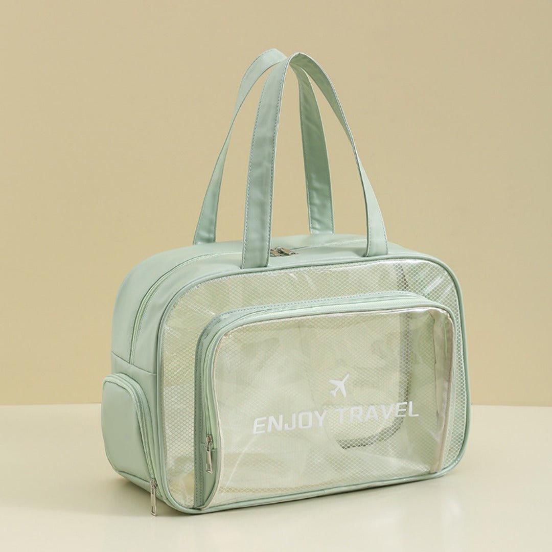The Shoreline Transparent Wet/Dry Bag for travel essentials