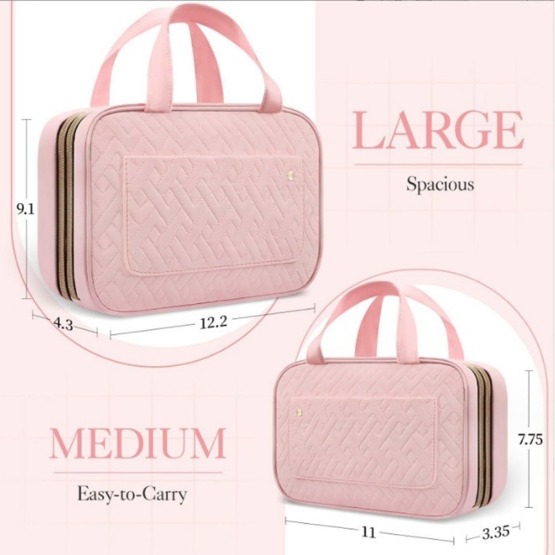 Hanging Travel Wash Bag with spacious large and compact medium sizes