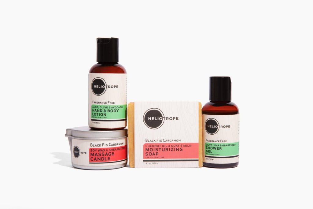 Heliotrope Discovery Kit - Travel Size with mini beauty products