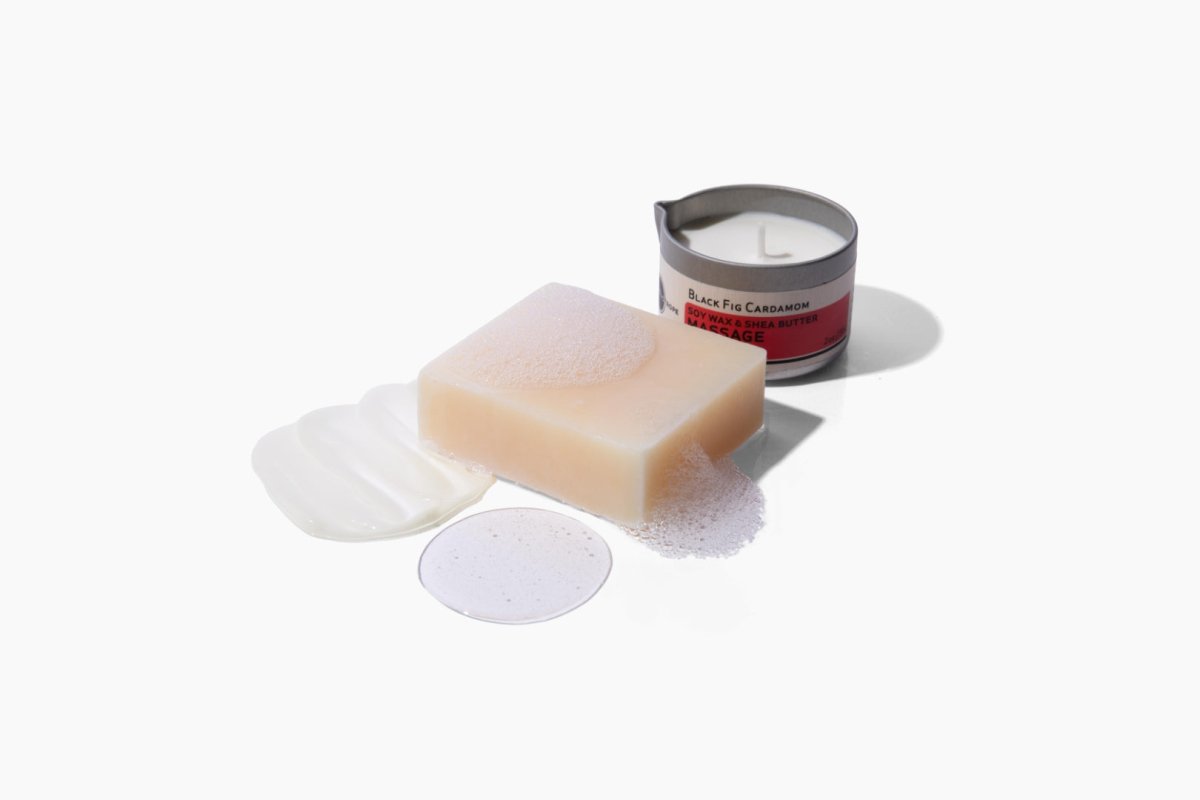 Heliotrope Discovery Kit - Travel Size essentials with soap and candle